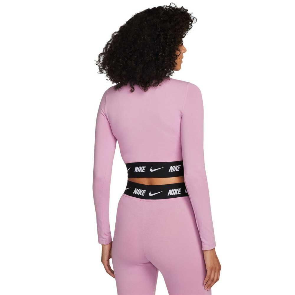 Nike T-Shirt Crop Femme Rose - Taille M 4/5