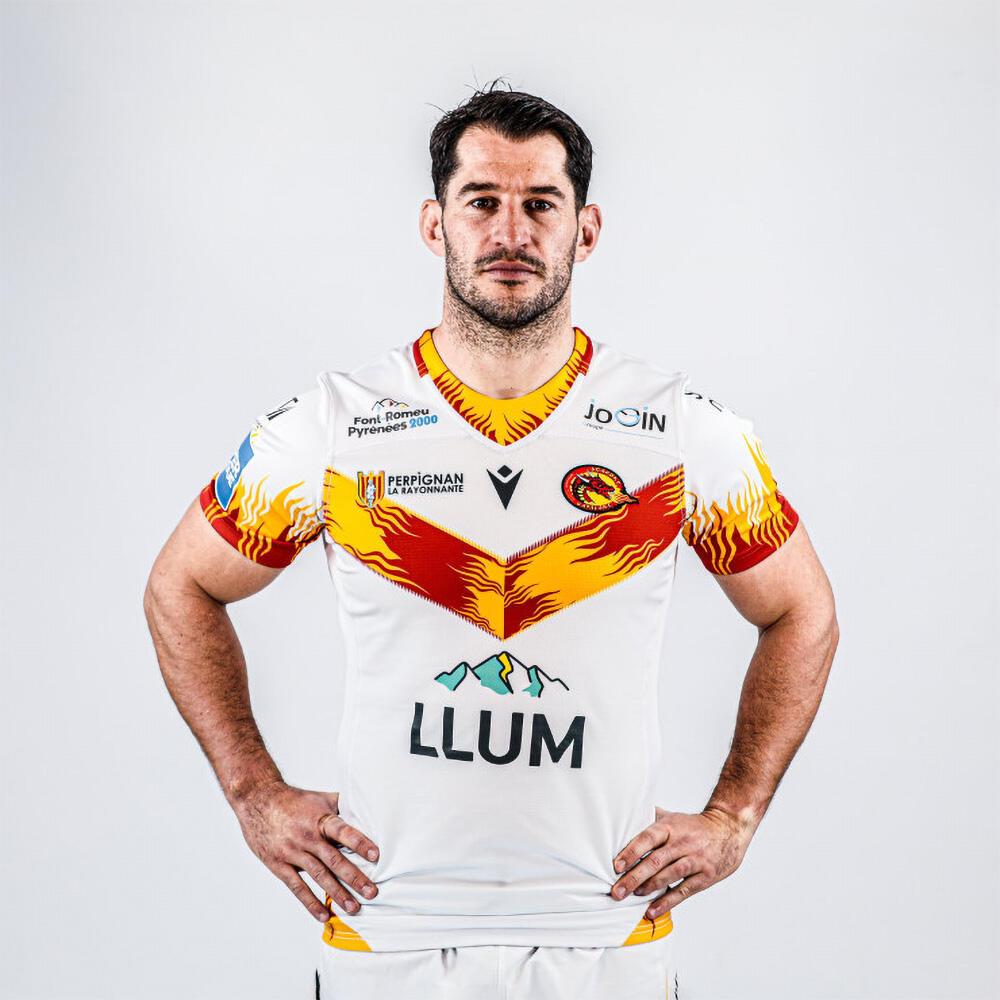 Macron - Maillot Replica Domicile Dragons Catalans - Maillot Manches Courtes - Blanc - S - Decathlon