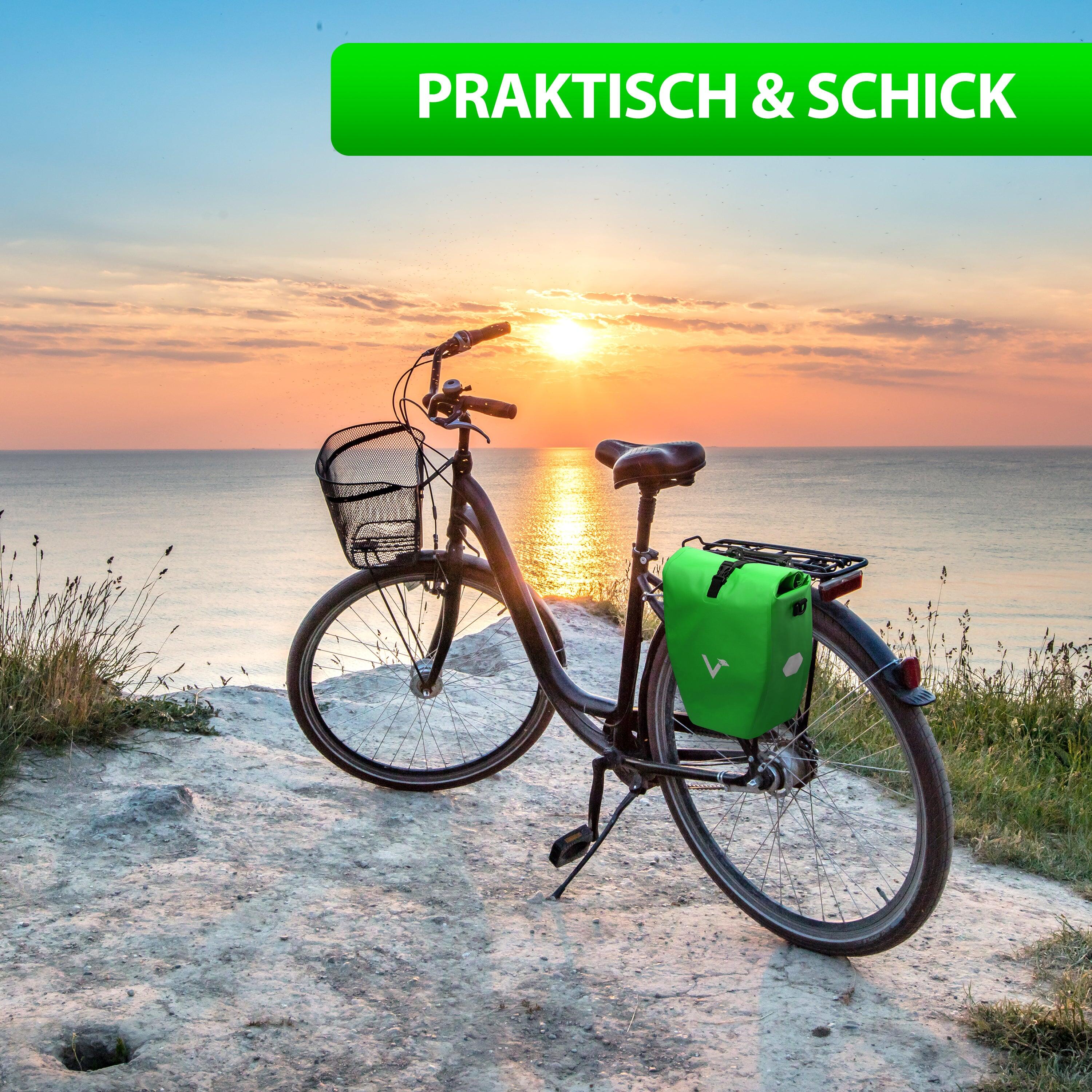 Fahrradtasche Wasserdichte Gepäckträgertasche reflektierend & sicher 20L - Basic 6/7