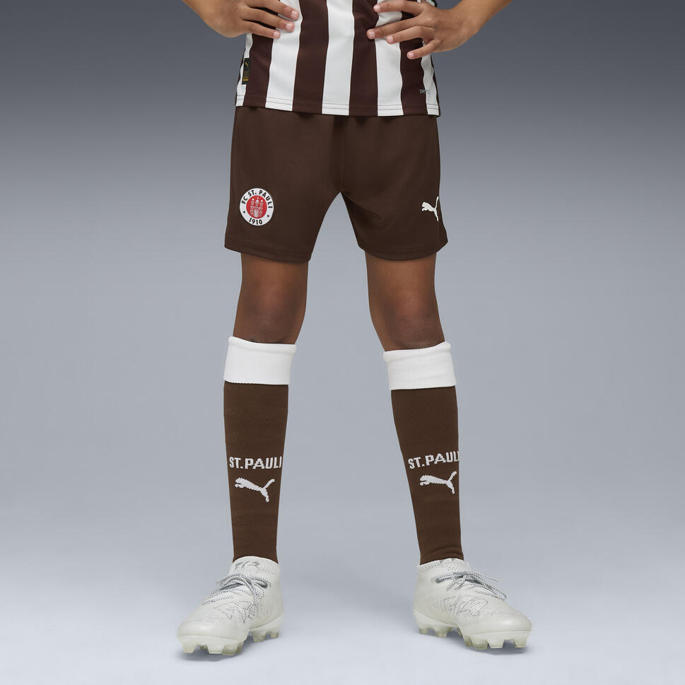 Młodzieżowe szorty FC St. Pauli 25/26 PUMA Espresso Brown White