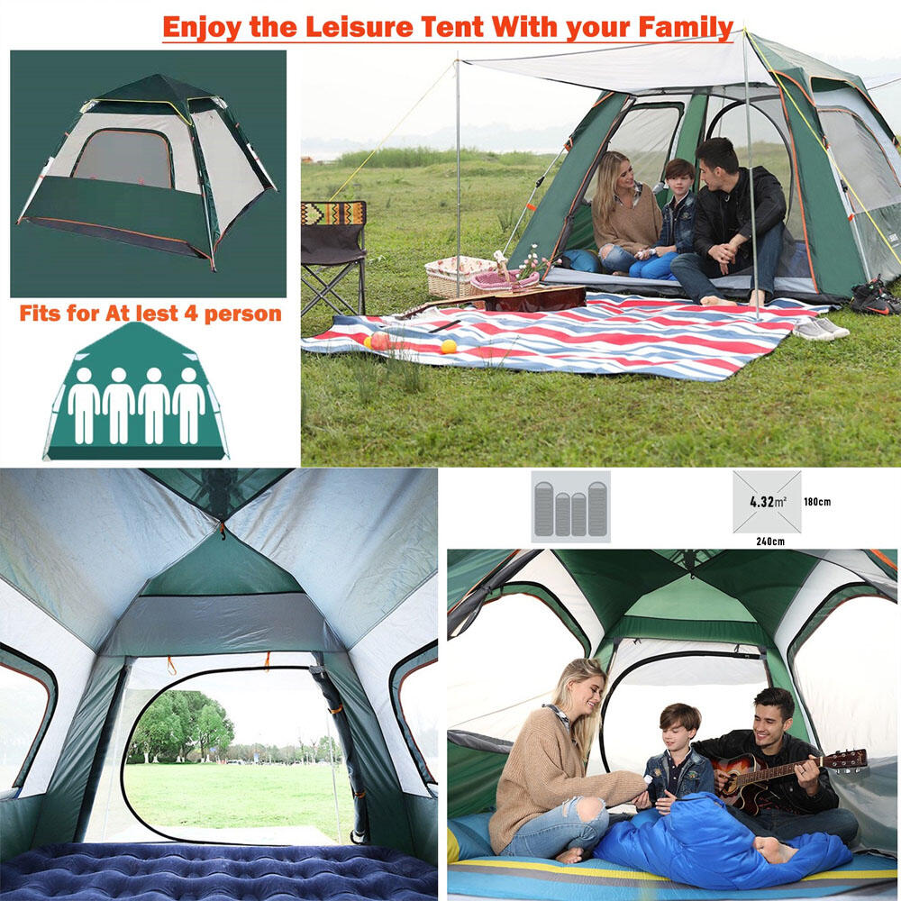 TENDA DE CAMPISMO YOURFIT PARA 3-5 PESSOAS 240X180X180cm 7/7