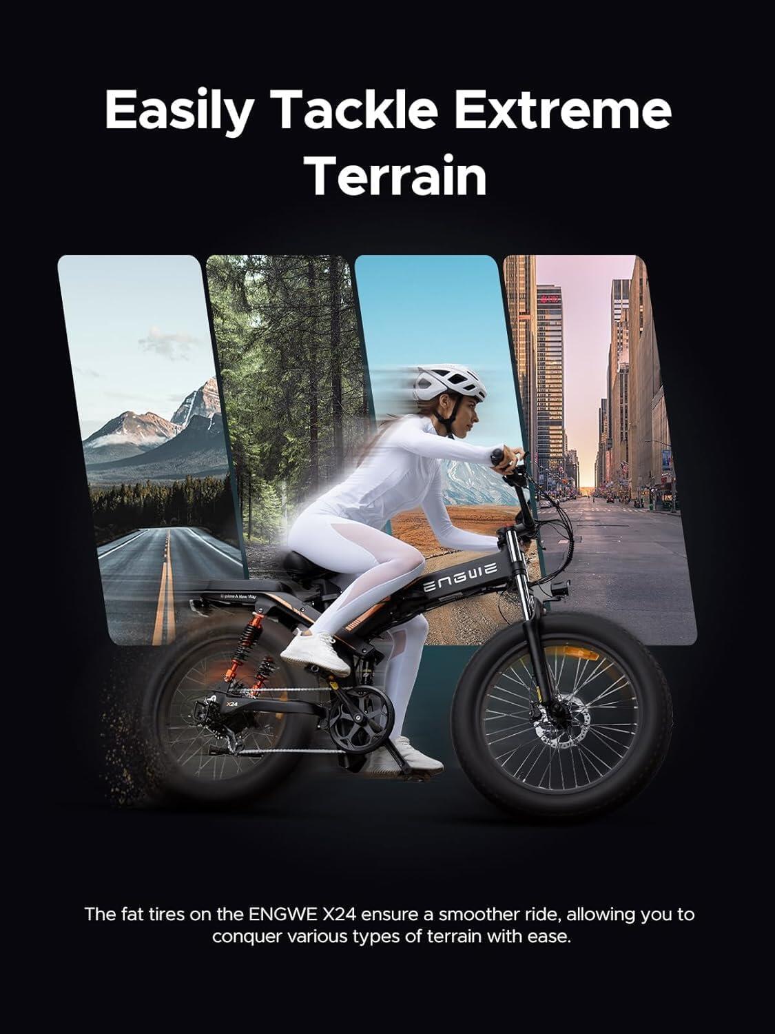 VTT électrique ENGWE X24 24 pouces avec batterie 48 V 29,2 Ah 5/5