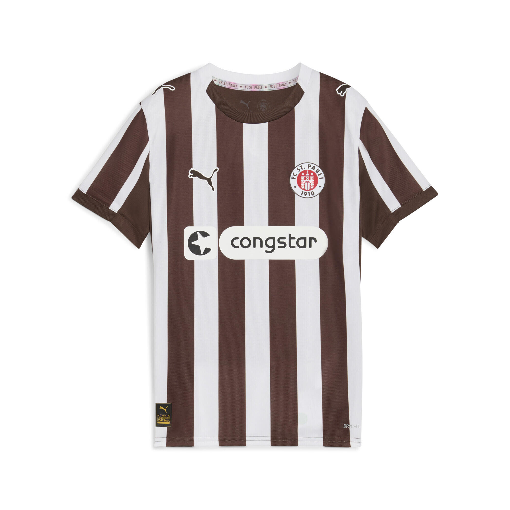 PUMA Maglia gara Home FC St. Pauli 25/26 per ragazzi PUMA Espresso Brown White