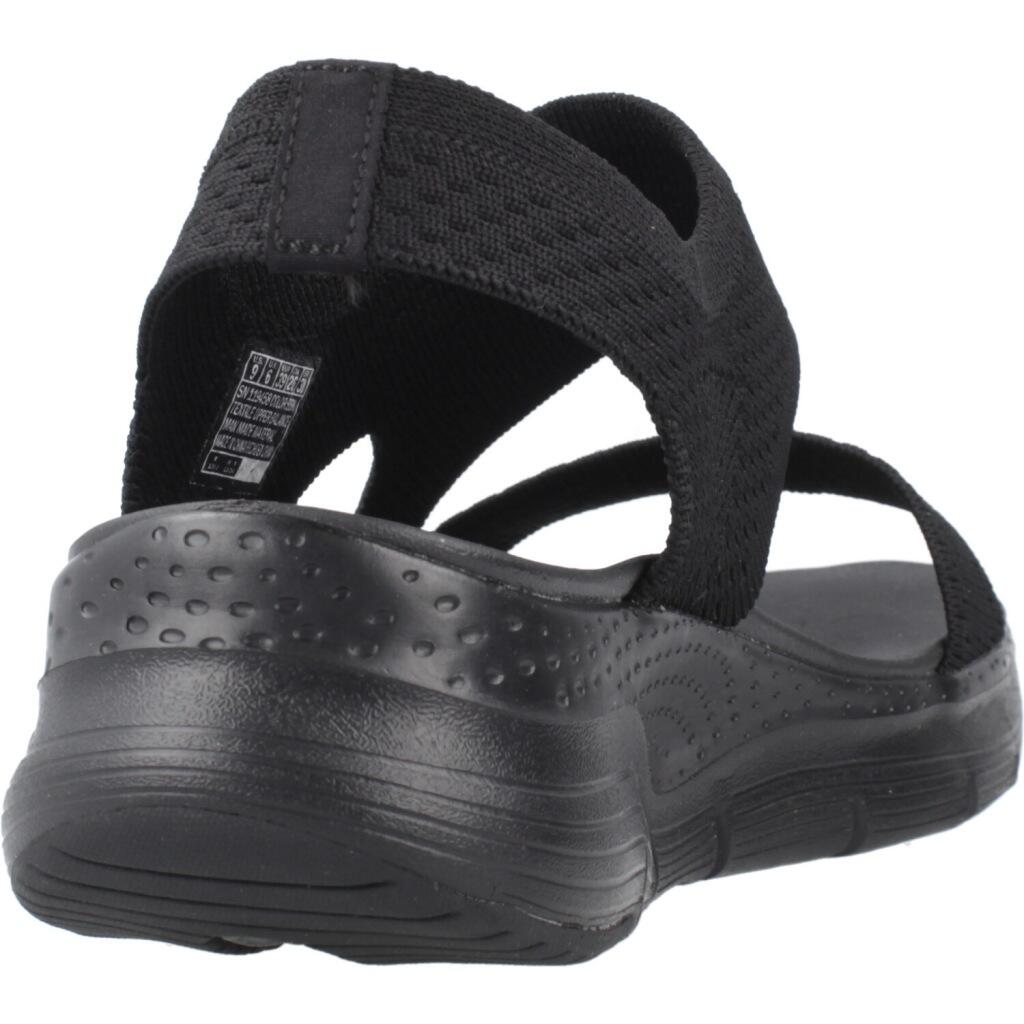 Sandali Bassi Donna Skechers  Nero 3/5