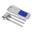 Set 3 couverts en inox|Bureau, pique-nique|Boitier de rangement inclus|Slim Box