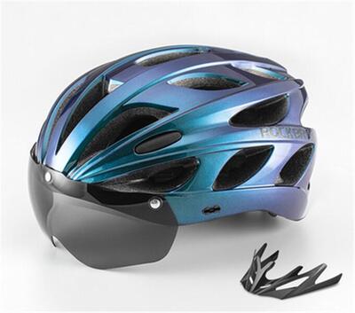 Rockbros fietshelm met bril 57-62cm