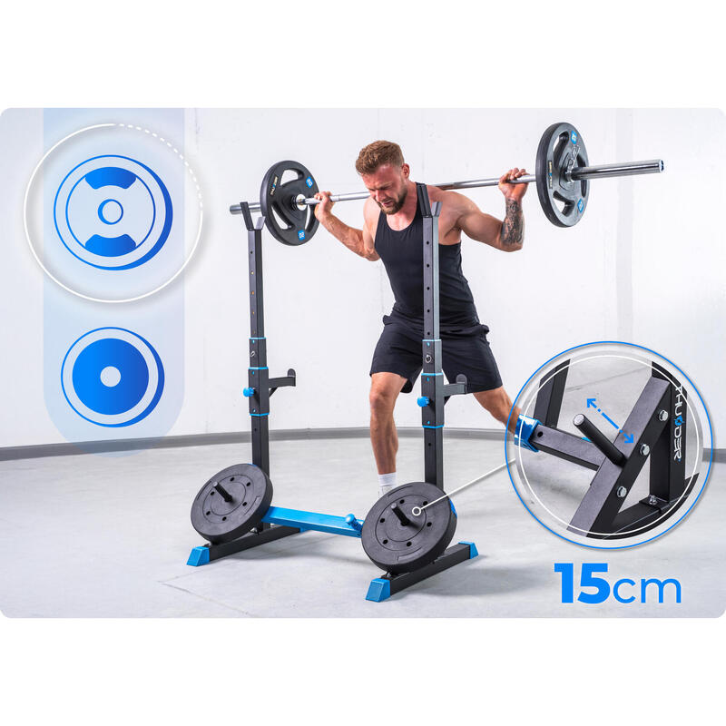 Rack à haltères CARMI réglable monobloc Thunder