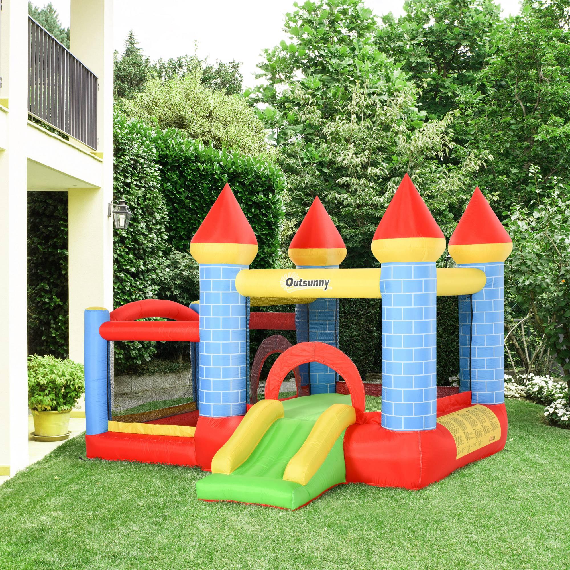 Castillo Inflable Infantil Outsunny 280x260x210 cm Multicolor 2/8