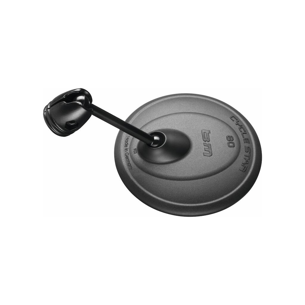 Cycle Star Bicycle Short Straight Stem Rear View Mirror 80mm Diameter Lens