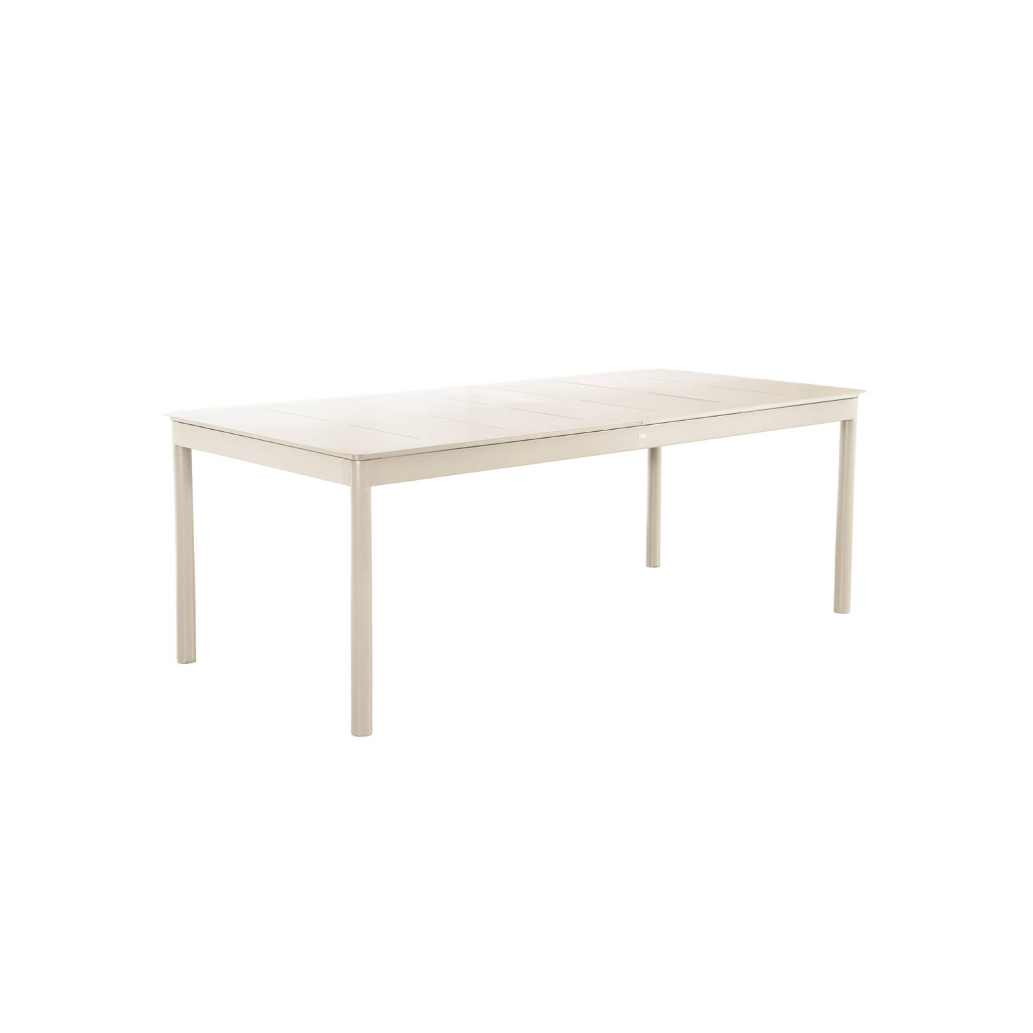 Mesa de jardim extensível de alumínio, 8 lugares, Beige 5/6