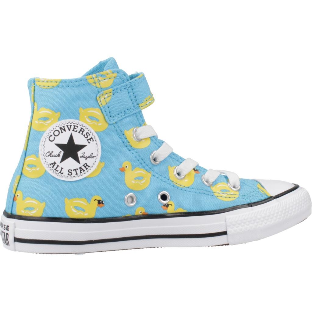 Baskets Converse Modèle Chuck Taylor All Star 1v Hi Couleur Bleu 4/5
