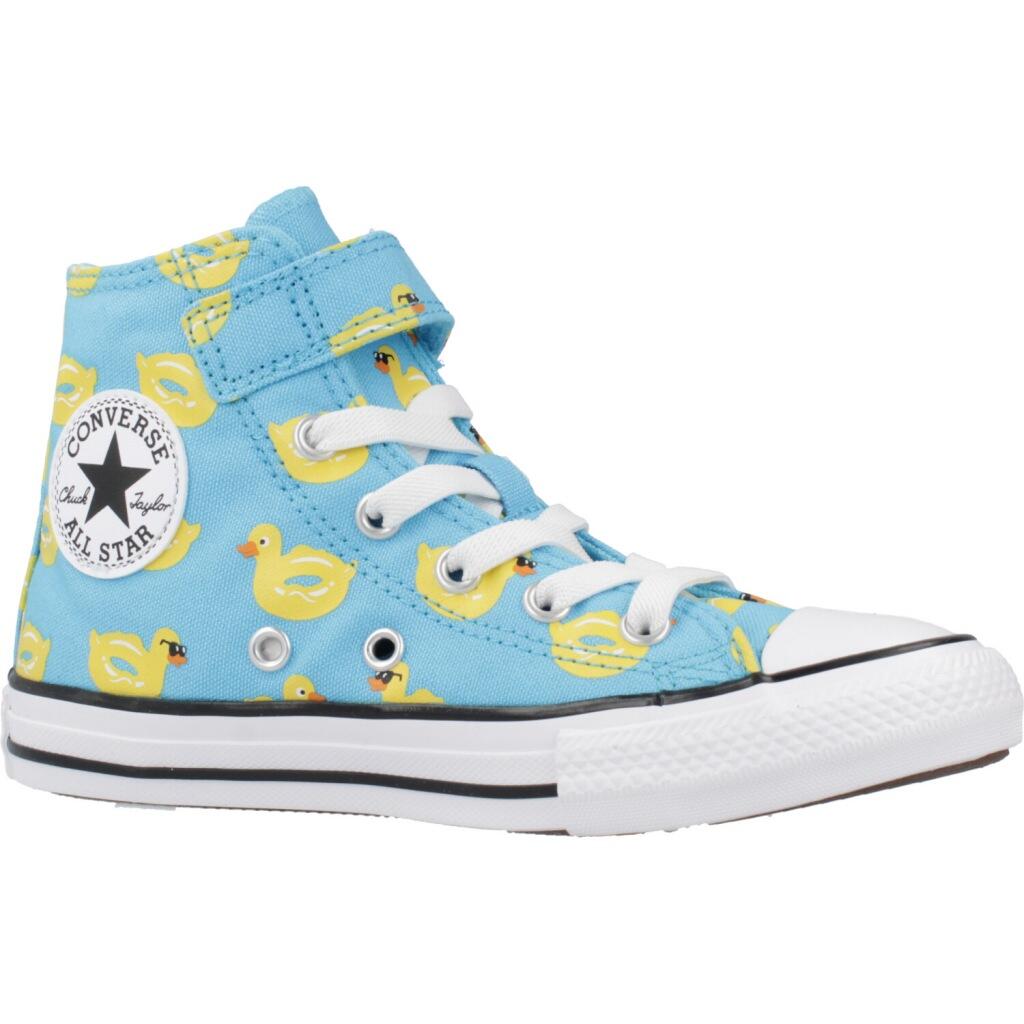 Baskets Converse Modèle Chuck Taylor All Star 1v Hi Couleur Bleu 5/5