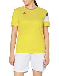 T-shirt Femme Le Coq Sportif N°5 Maillot Match Premium Jaune L