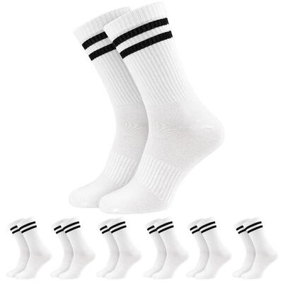 6 Paar Bambus Crew Sport Socken | Bambus | Damen & Herren | Schwarz