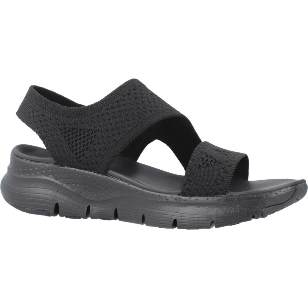 Sandali Bassi Donna Skechers  Nero 5/5