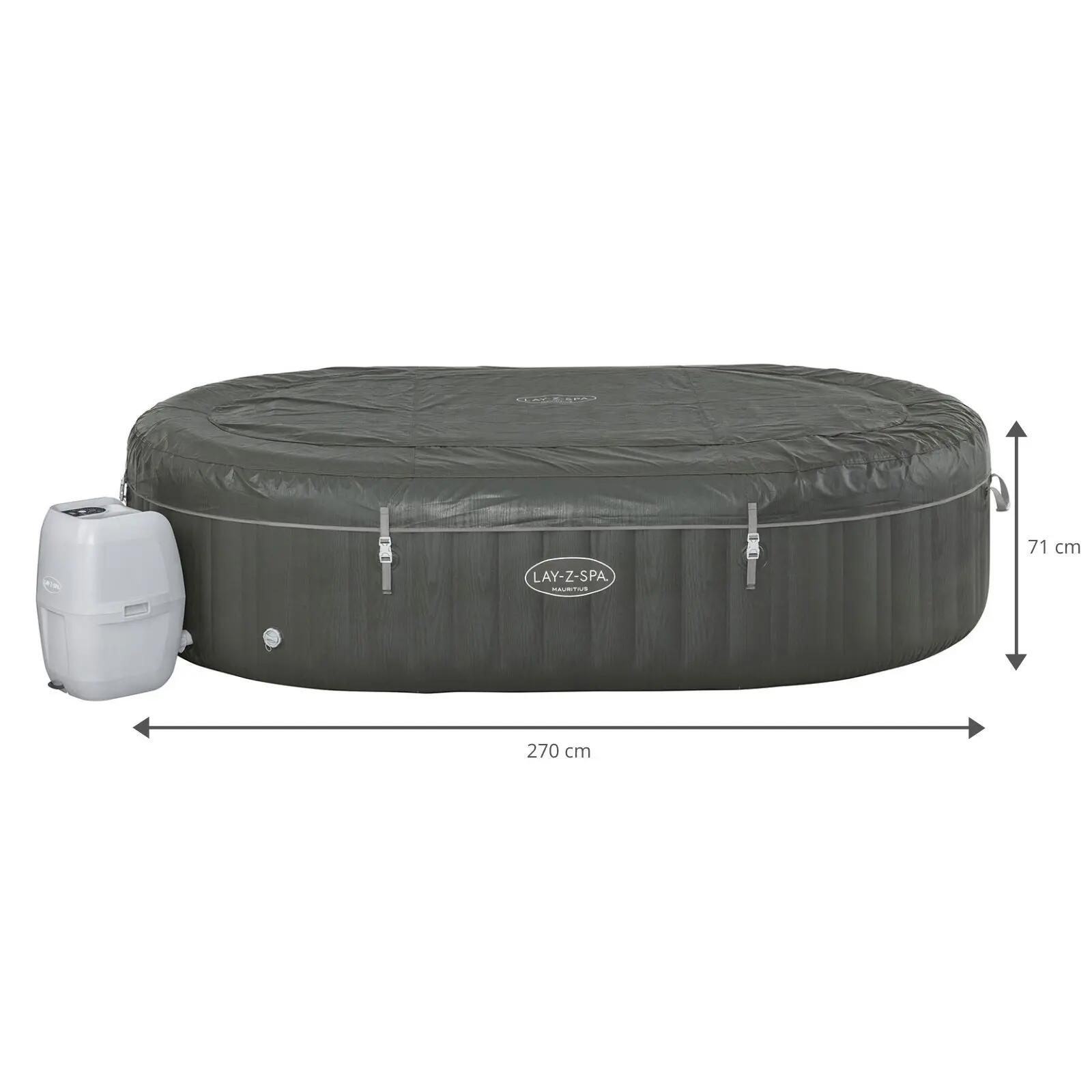 Bestway Spa gonflable ovale Lay-Z-Spa Mauritius AirJet avec WiFi 5-7 personnes 4/10