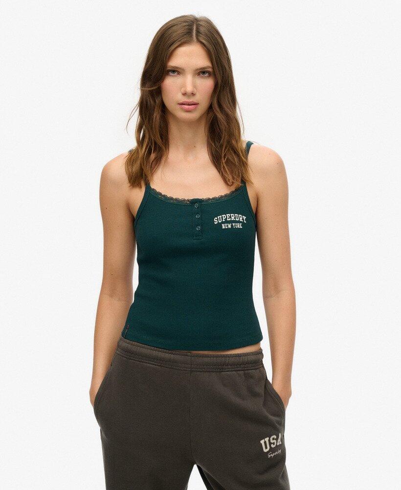 SUPERDRY Besticktes Athletic Button Cami Tanktop