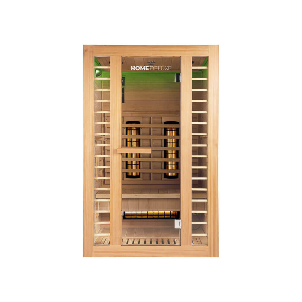 Home Deluxe - Cabine Infrarouge – Modèle Redsun Deluxe M - Cabine Infrarouge - Marron - 40 M - Decathlon
