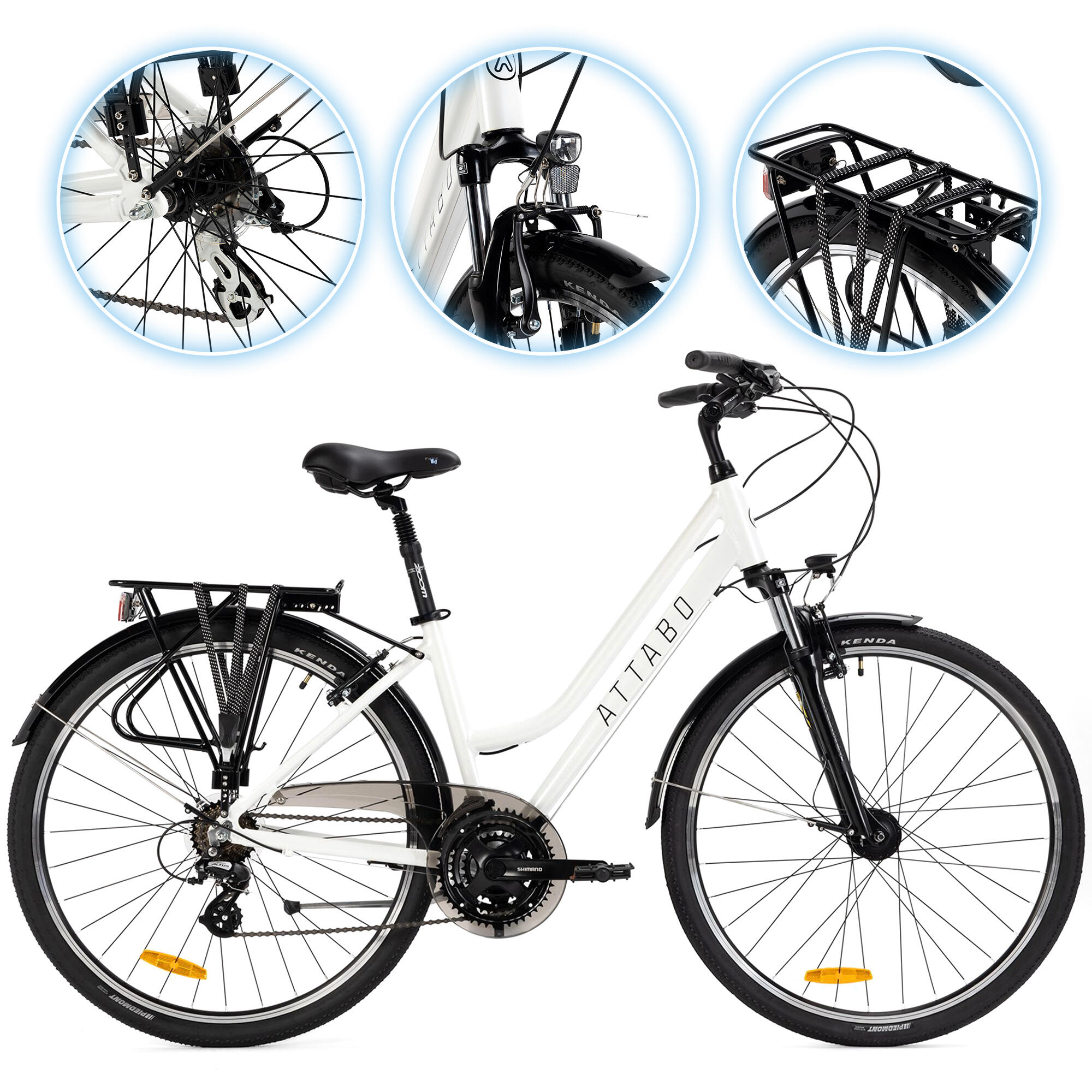 ATTABO ATTABO Trekking bicicleta de trekking para mujer
