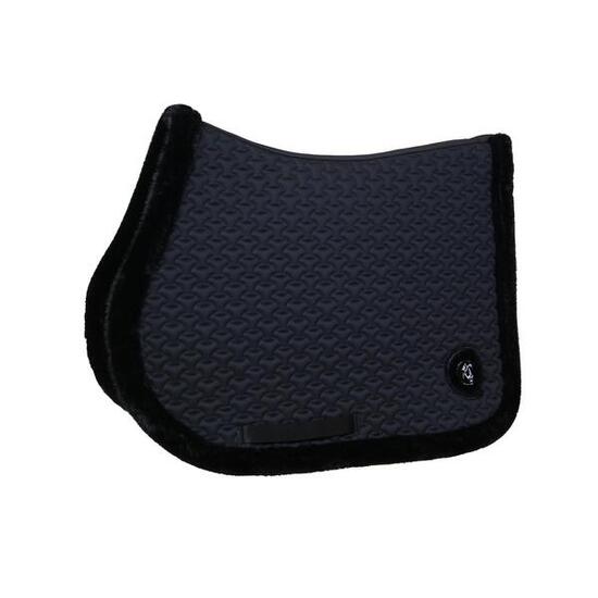 Schabrake Fake Fur Plaited Quilt Dressur alt rosa