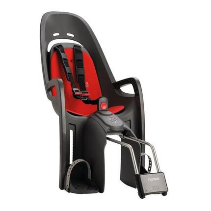 Hamax Kindersitz Zenith rot/grau, Befestigung Rahmenrohr