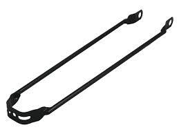 FALKX Duurzame spatbordstang AL8A 28 inch van zwart staal