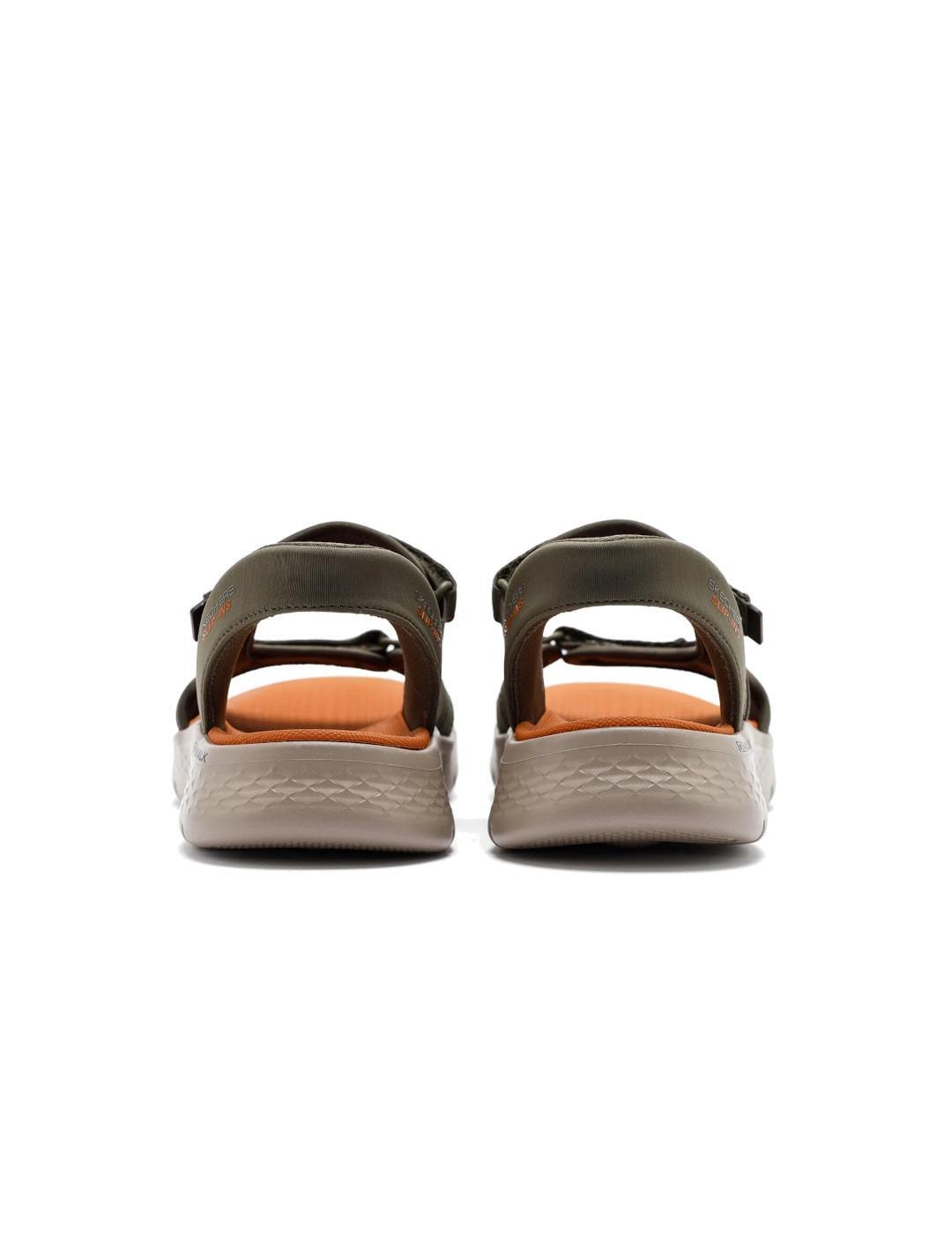 Sandálias para Homem Skechers Go Walk Flex Verde 5/5