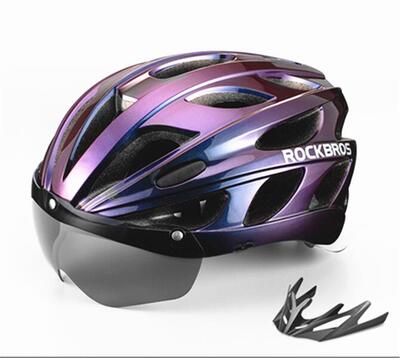 Rockbros fietshelm met bril 57-62cm