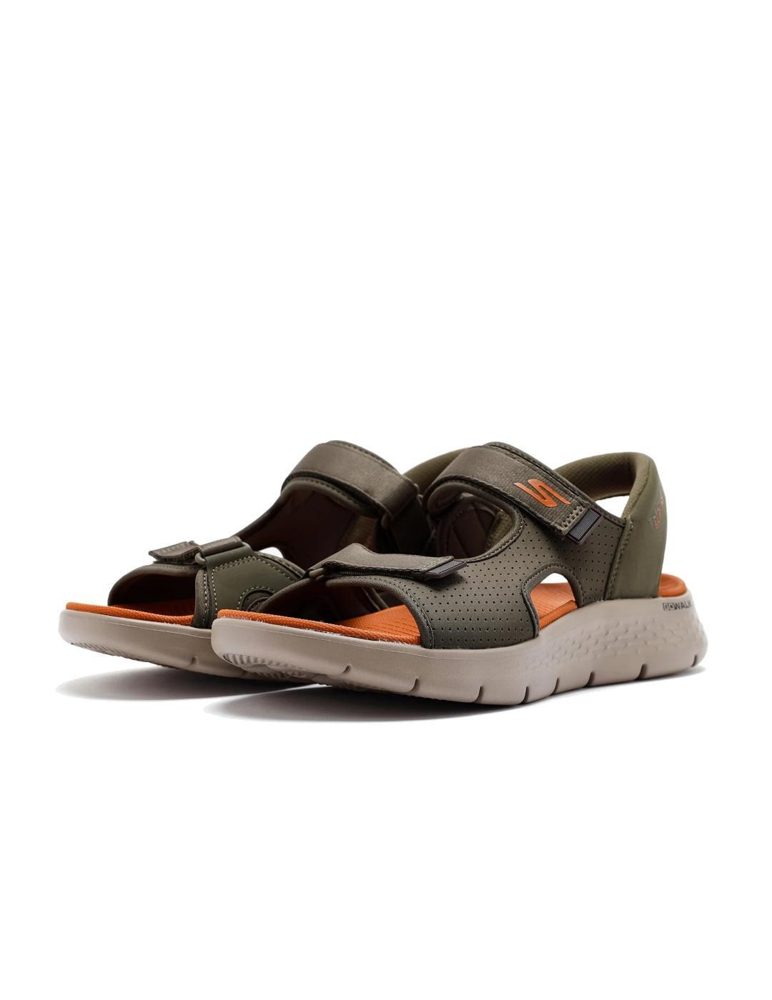 Sandales pour hommes Skechers Go walk flex Vert 3/5