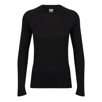 Merino long sleeve t-shirt - dames - black