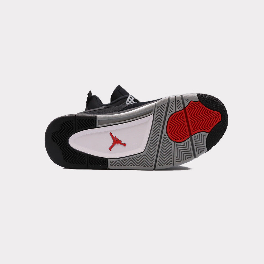 scarpe - sport - uomo - mid-top canvas - AJ4 SE - nero, cremisi 4/5
