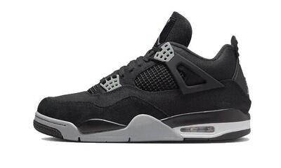 Sportschoenen air jordan 4 black canvas