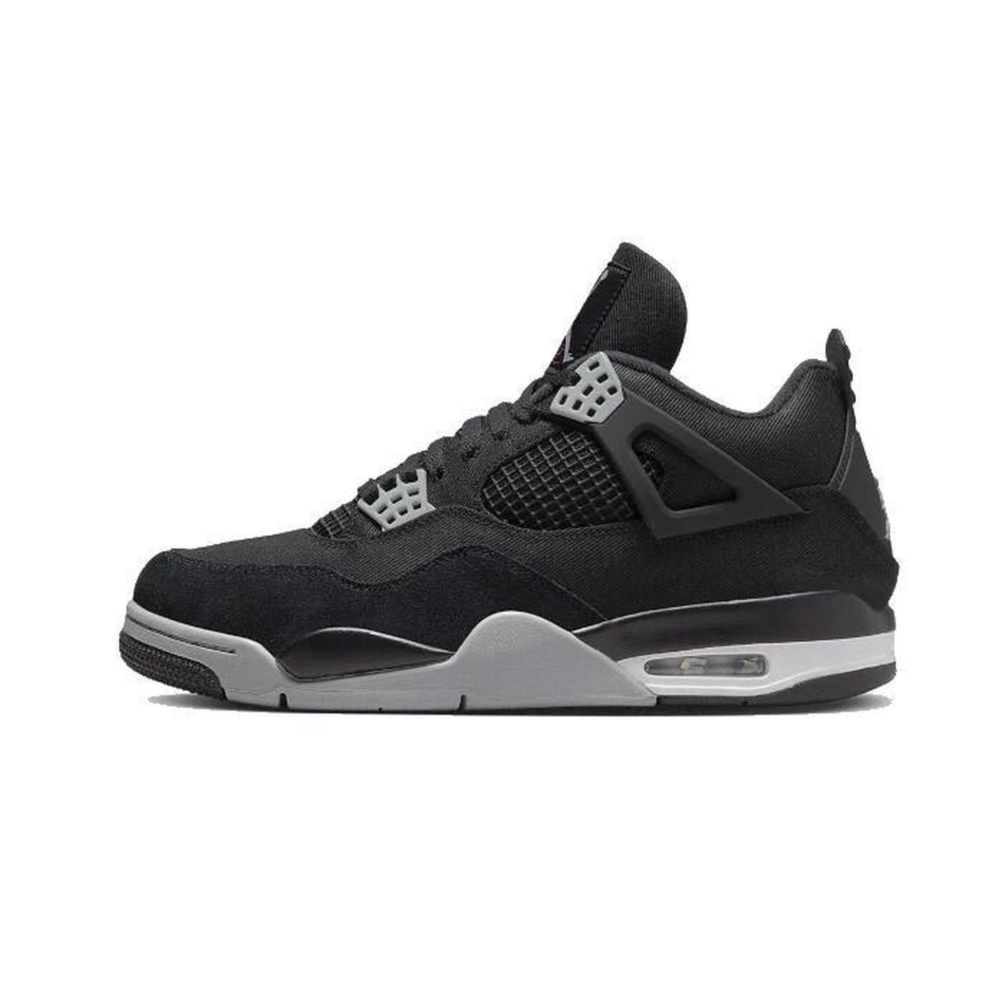 Nike - Air Jordan 4 Black Canvas (gs) - Baskets - Noir - Decathlon