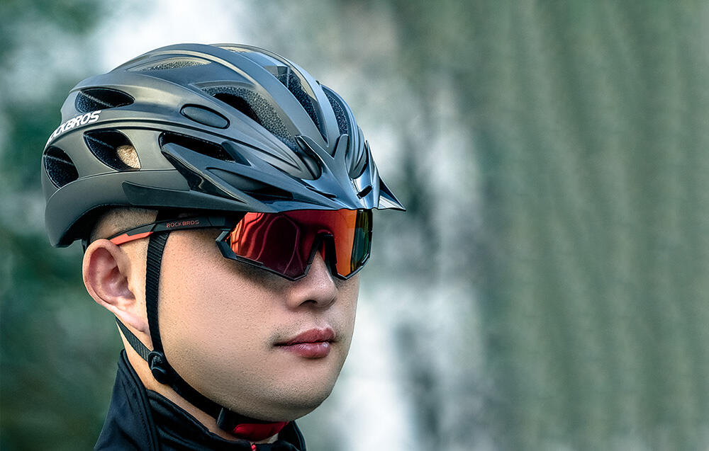 ROCKBROS Casco da Bici con Occhiali 57-62cm 2/5