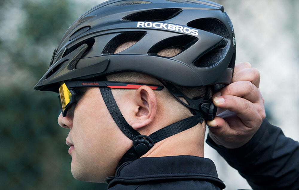 ROCKBROS Casco da Bici con Occhiali 57-62cm 3/5