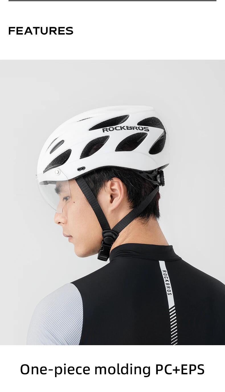 ROCKBROS Casque de Vélo   avec Lunettes 58-62cm 2/3