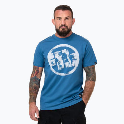 Pitbull Logo Palmen Herren T-Shirt