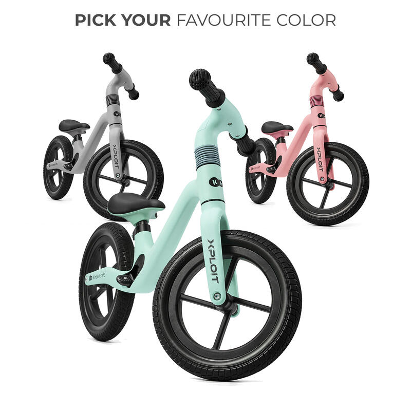 Bicicleta fara pedale Kinderkraft, Xploit, 12 inch, Turcoaz