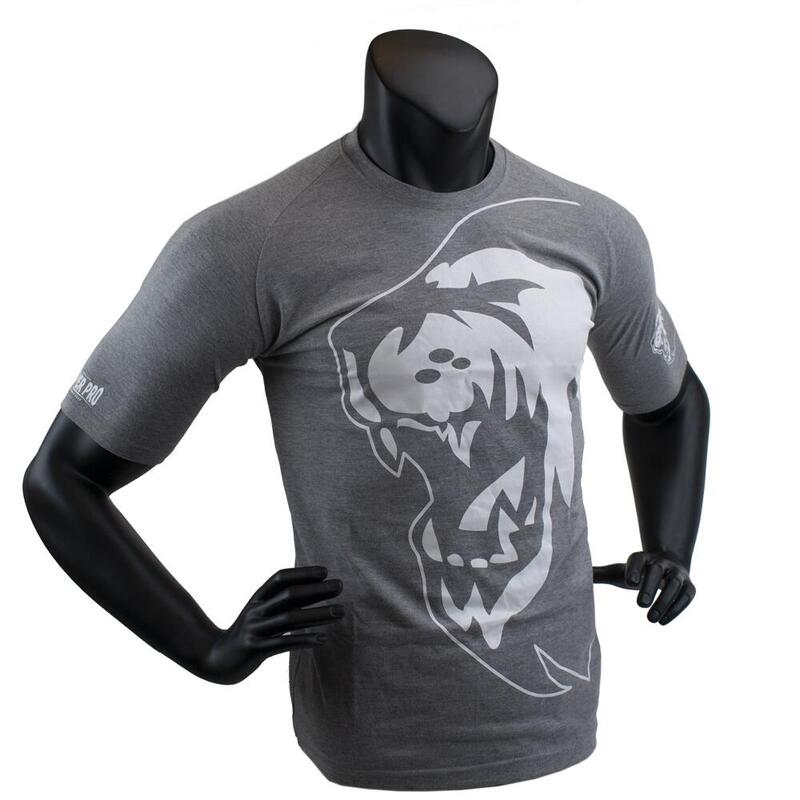 Super Pro T-Shirt Lion Logo Grijs/Wit