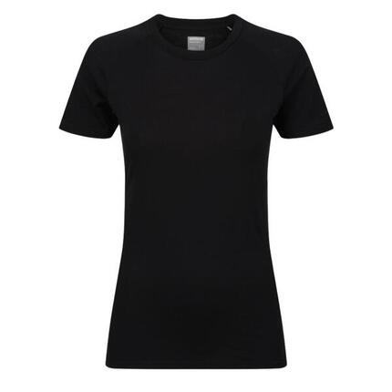 Merino Short Sleeve T-Shirt - Dames - Black