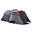 Tenda campismo 426x206x154 cm cinza escuro, vermelho e preto Outsunny