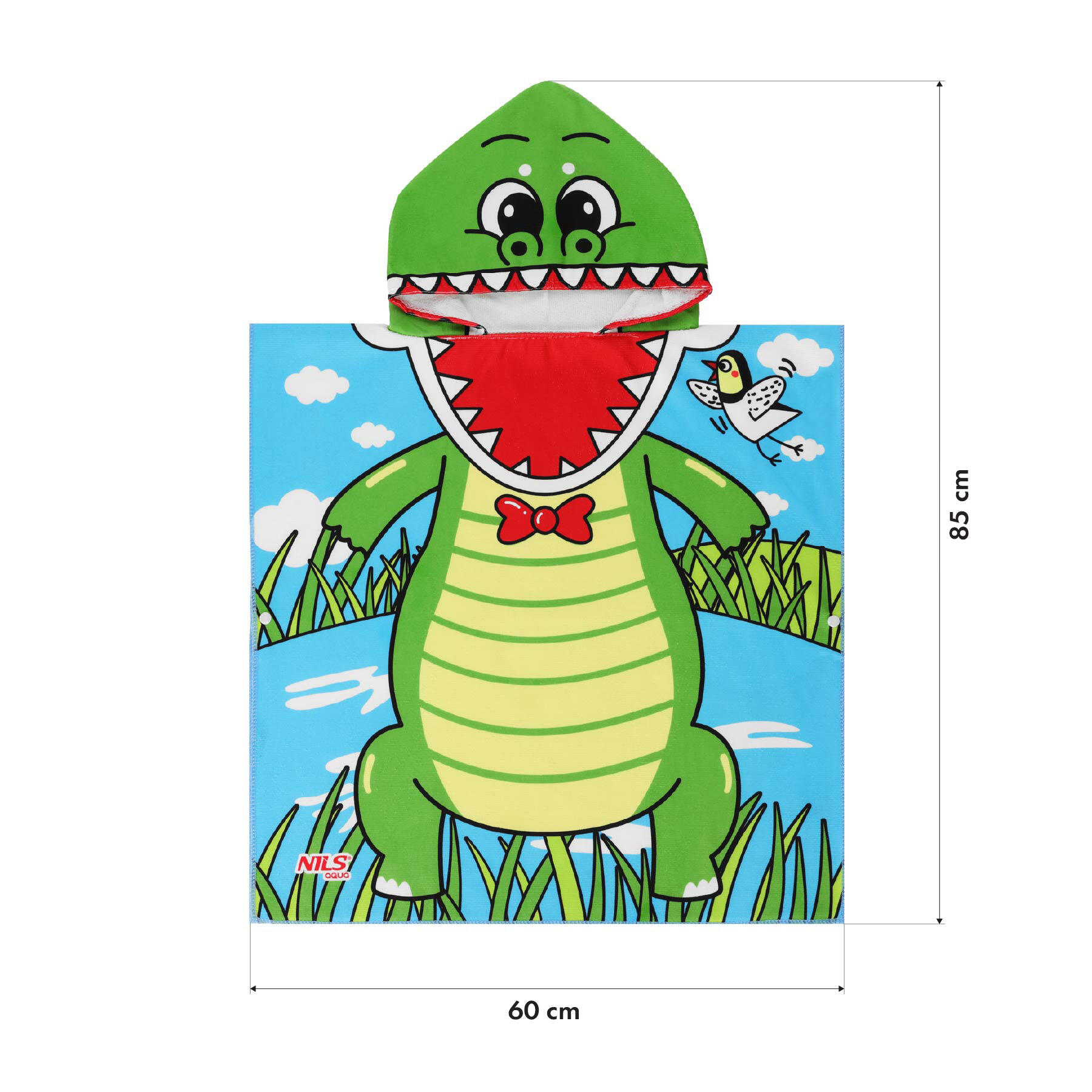 Serviette poncho CROCODILE NAR20 NILS AQUA 3/7