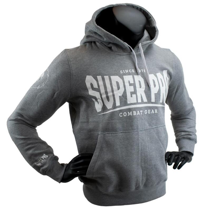 Super Pro Hoody S.P. Logo Grijs/Wit
