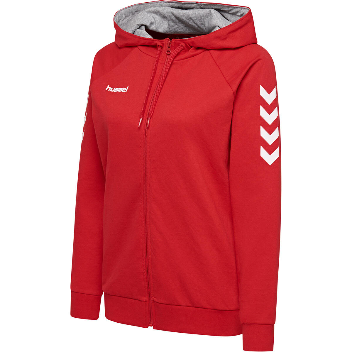 Giacca zip a donna con cappuccio Hummel hmlGO cotton 6/7