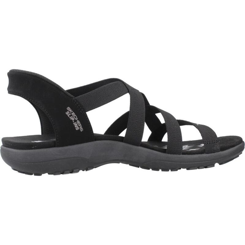 Sandale Skechers Model Reggae Slim Stretch Flex Culoare Negru