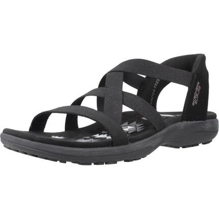 Sandały SKECHERS REGGAE SLIM STRETCH FLEX Czarny