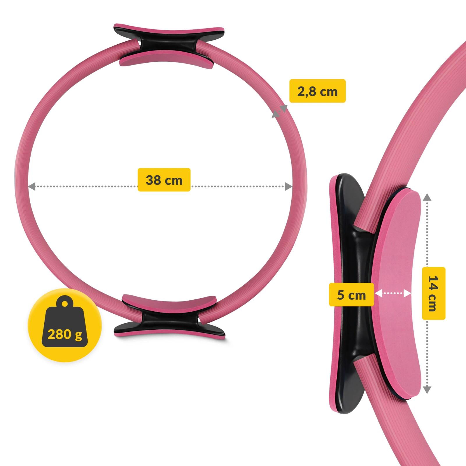 Ring pilates yoga fibra di vetro postura core muscoli profondi 4FIZJO 3/6