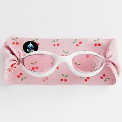 Lunettes Enfant Natation – Bandeau Tout Doux Cerises Rose