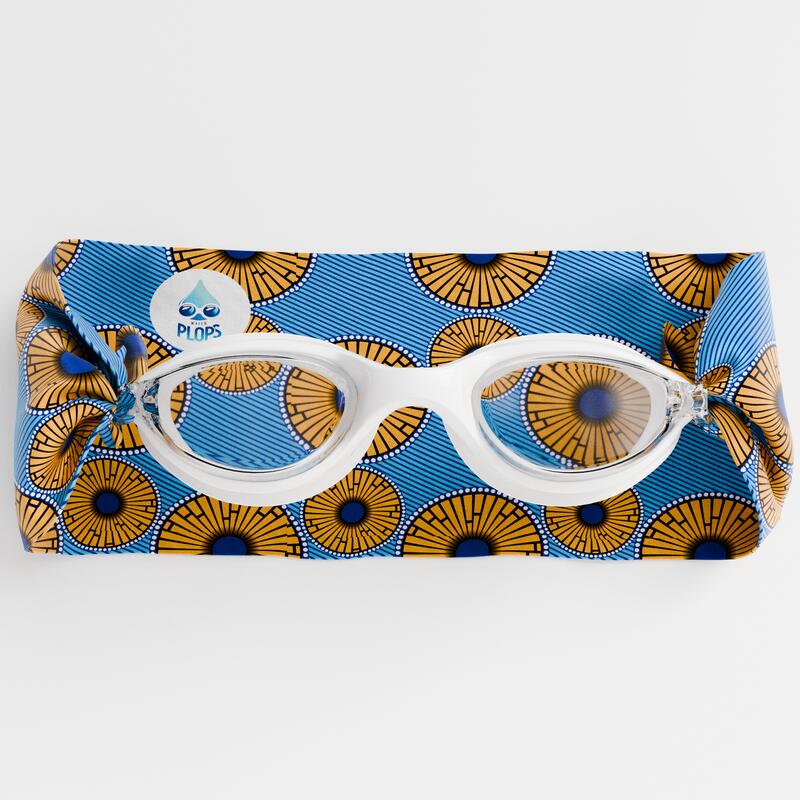 Waterplops - Lunettes Enfant Natation – Bandeau Tout Doux Wax Design - Lunettes De Natation - Blanc - 38 S - Decathlon