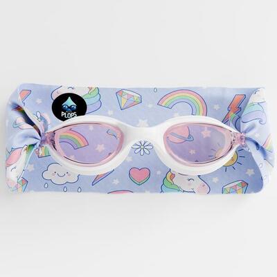 Zwembril kinderen – ultragave zachte hoofdband licornes violet